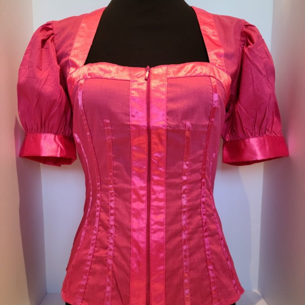 New Pink Corset Style Blouse